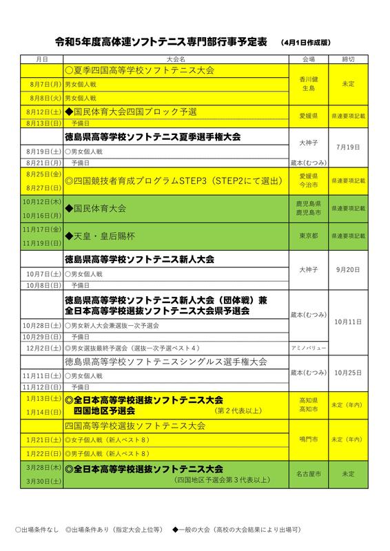 R5 年間行事予定2